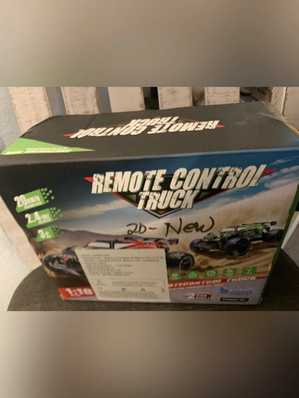 Remote Control Truck - Green Kids Off-Road RC Vehicle